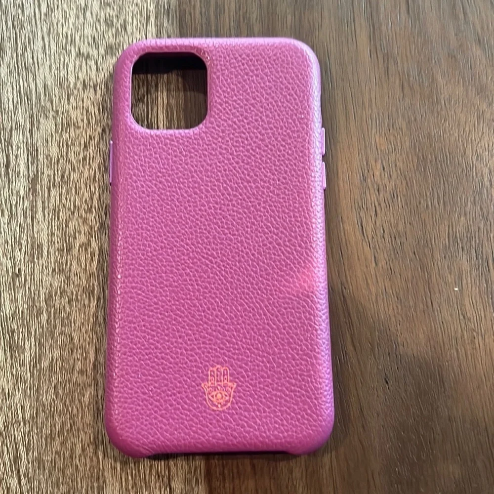 ☀️Anthropologie - Pink Hamsa Faux Leather iPhone Case - 11/11 Pro